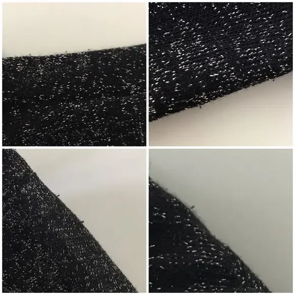 Eileen Fisher Linen Blend Metallic Open Front Sheer Cardigan Lagenlook Size M - Picture 10 of 10